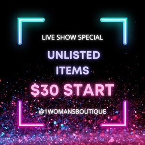Live Show Special Unlisted Items